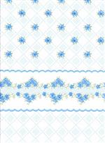 Povlečení - bavlna - DoPaS Květiny modré 1+1 140x200 cm