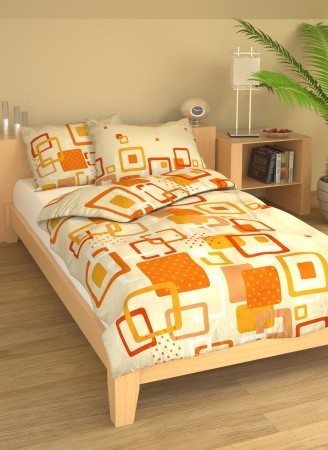 Povlak bavlna - Obrazovky oranžové - 45x65